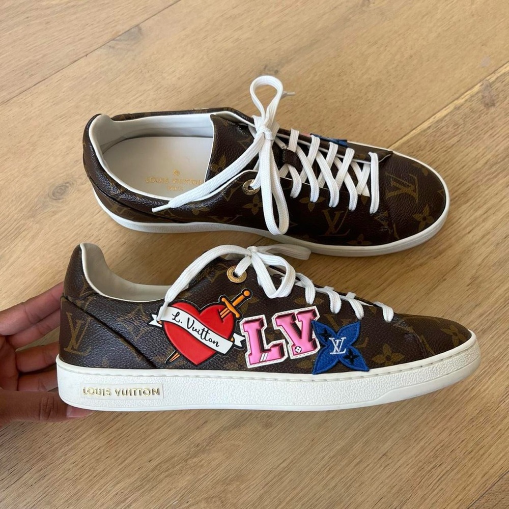 Louis Vuitton Brown Sneakers with LV Monogram